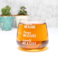 Engraved 'Your Measure' Crystal Whiskey Glass